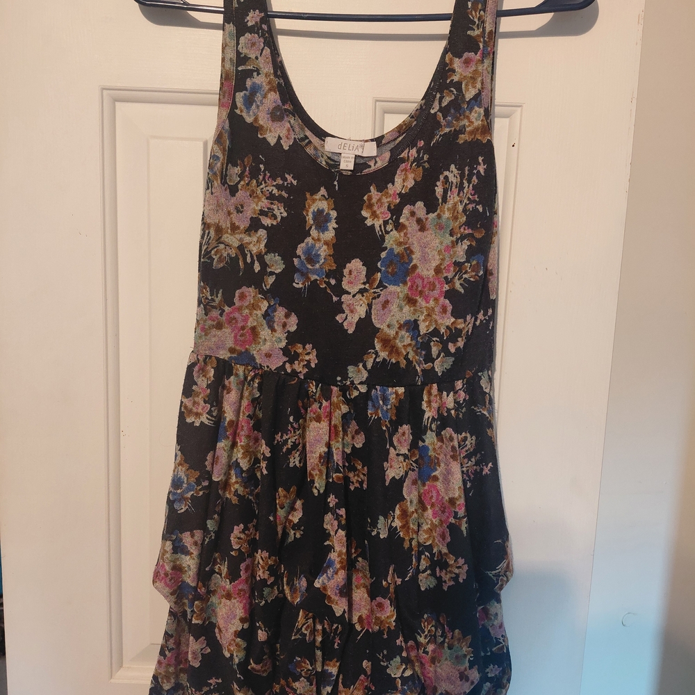 dELiA*s Black Floral Midi Dress
